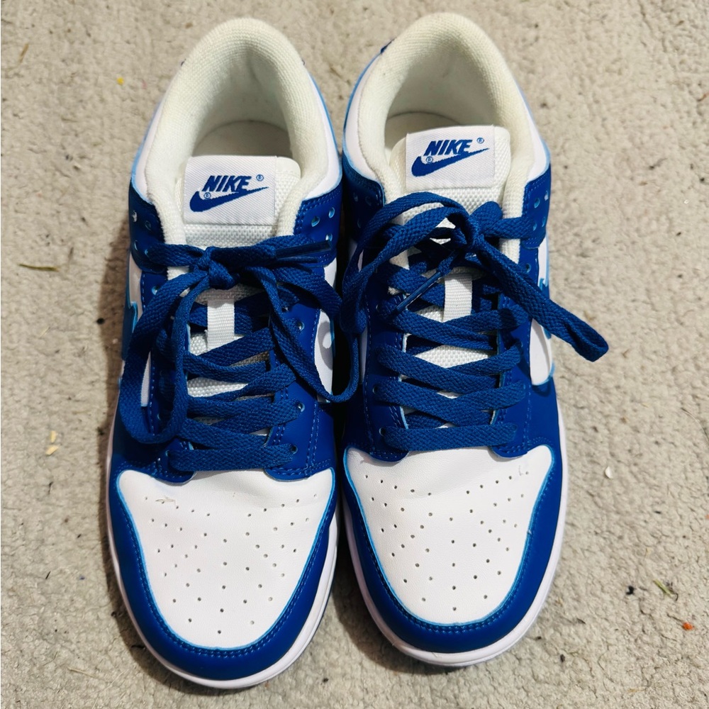Nike Royal Blue and White Athletic Shoes